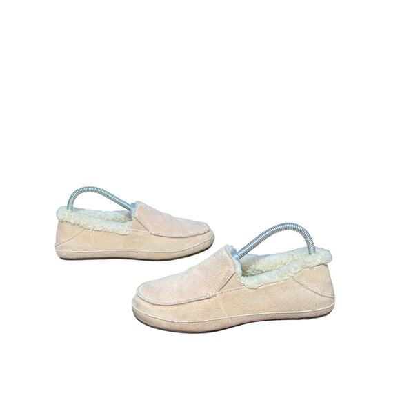 Women's Olukai leather and shearling slippers size 7 - Picture 1 of 6